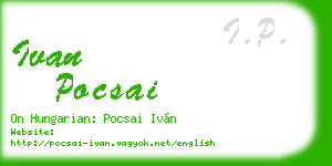 ivan pocsai business card